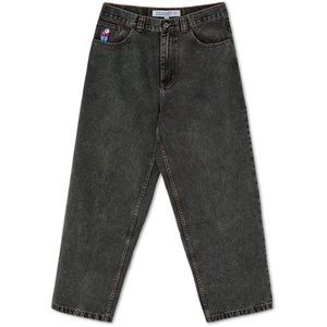Polar Big Boy Jeans - Washed Black - baggy relaxed fit size 32